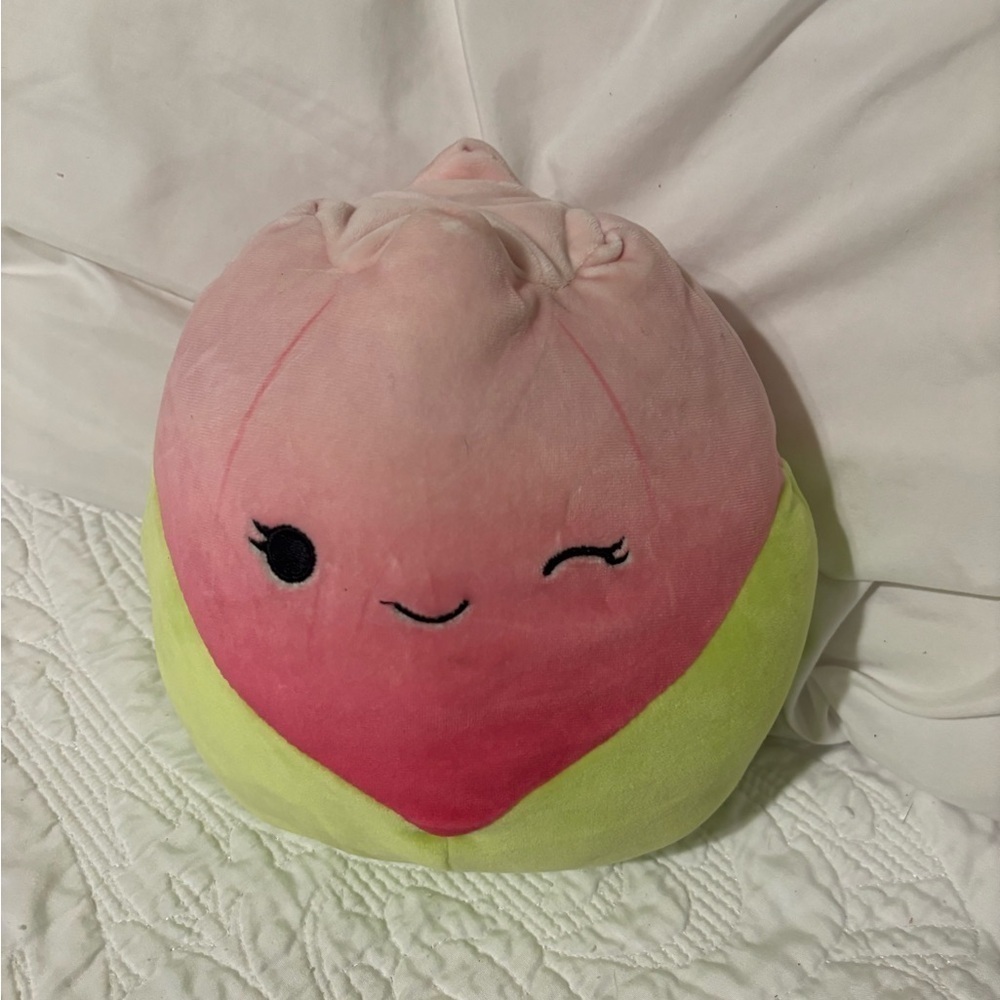 Bridgie the Pink Tulip. Squishmallows Cute Pink and Green